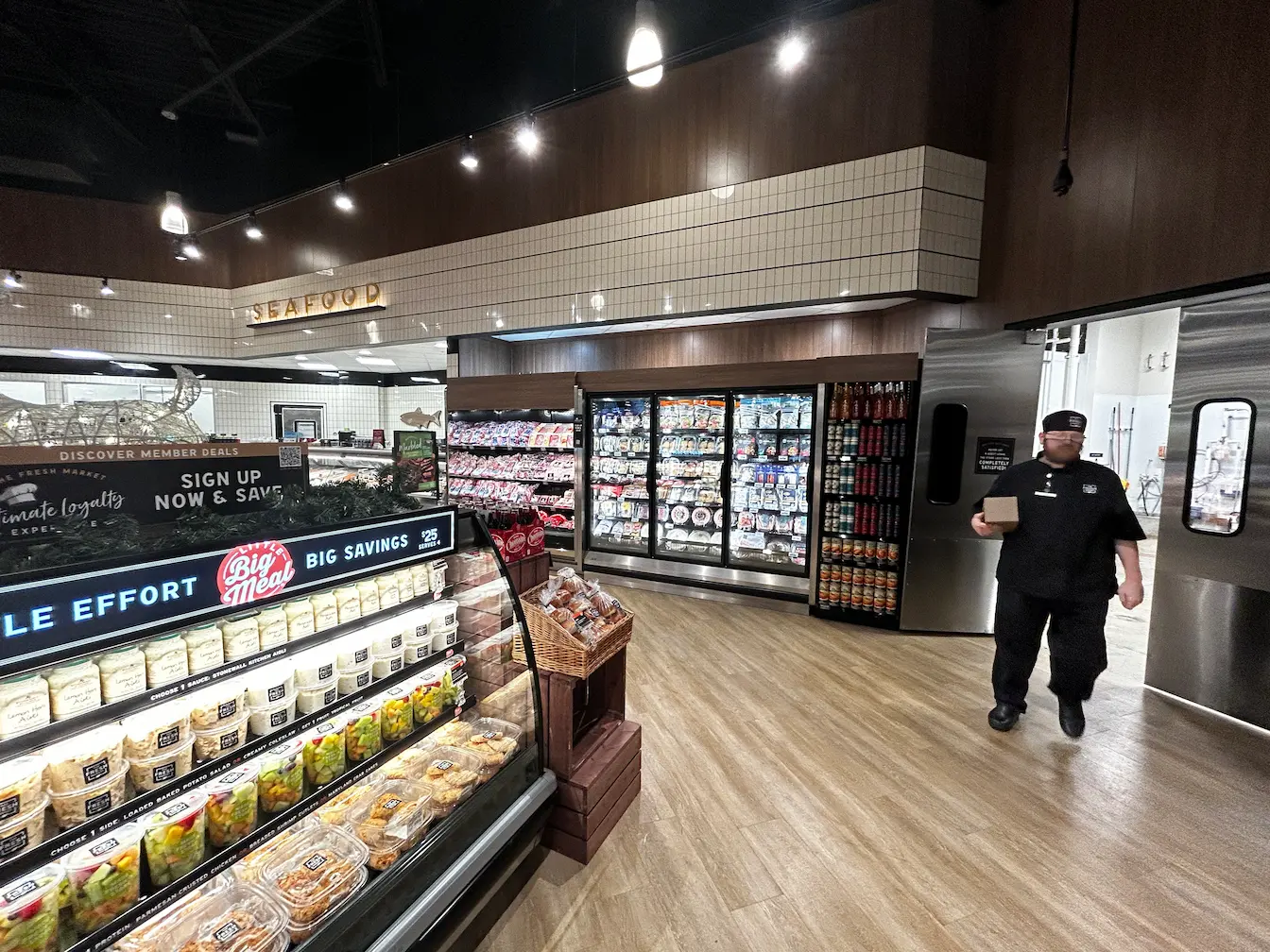 Fresh market interior